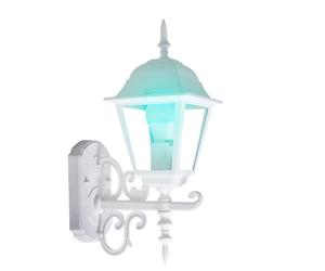 Lanterne murale extérieure télécommande façade lampe ALU dimmable dans un ensemble comprenant des lampes LED RGB