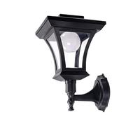 Lanterne murale solaire de jardin LED Design rétro Montage facile Avec capteur de lumière Sans câble gênant