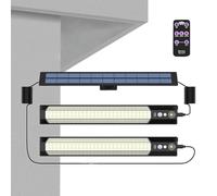 Lanterne murale solaire - Unité d'éclairage extérieur à 3 modes, télécommande sans fil résistante intempéries | Lampe décorative à suspendre, jardin, terrasse, porche, , cour, ambiance