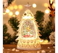 Lanterne Noel, Boule a Neige Noel, LED Boules à Neige de Noël, Decoration Noel, Lanterne de Noel, Boule à Neige de Noel Lumineuse,Decoration Table Noel,Décorations de Vintage,Christmas Decorations