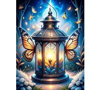 Lanterne Papillon Puzzle pour Adultes 120 Pièces, Puzzles Classiques, Détente & Relaxation, Famille Jeu Puzzles, Puzzle de Décoration