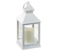 Lunartec Lanterne LED à Piles Effet Flamme vacillante - Blanc