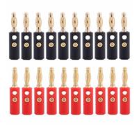 Lanterne plaquée or 4mm sans soudure, connecteur de fil de sécurité électrique, pièces de rechange antidérapantes, Terminal fiche banane