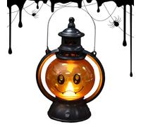 Lanterne poney vintage, Lanterne poney LED ,Lumière de bougie électronique - Petite lampe à huile créative Lampe décorative portable pour poney d'Halloween pour la décoration 'atmosphère de