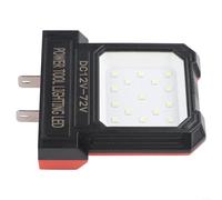 Lanterne portable à LED 14 W pour batteries d'outils électriques de 12 V à 72 V pour travaux d'inspection et de camping (rouge)