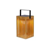 Lampe à poser solaire en bambou Okinawa rechargeable, dimmable IP54 H.31cm Newgarden
