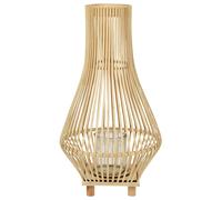 Lanterne pour Bougie 58 cm Finition Peinte Matériau Léger Bois Clair Leyte