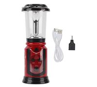 Lanterne radio d ' urgence AM FM avec chargement USB (Rouge) | Restez informé et en sécurité à l'extérieur avec cette lanterne radio d'urgence pour le camping, la randonnée, une manivelle