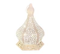 Lanterne Ramadan Eid, LED Lampe Marocaine, Lanternes Décorations Orientale du Ramadan Mubarak, Veilleuse Enfant, Lumineuse Décorative pour Aïd Mubarak Centre de Table Intérieur Extérieur (02)