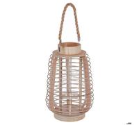 Atmosphera – Lanterne en rotin ethnique Azia – H. 33 cm – Beige