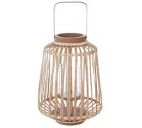 Lanterne ""Rattan"" saule tressé H35cm - Atmosphera createur d'interieur