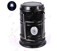 Lanterne Rechargeable Solaire Usb Portable Led Lampe De Camping Lumineuse Ultra Lumineuse Noire