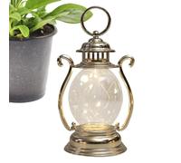Lanterne rétro - Lampe de table | Lampe tempête LED, 8,5 cm, lanterne d'extérieur alimentée par piles, un choix idéal pour les cadeaux de fête et la décoration