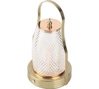 Lanterne sans fil 3 couleurs à gradation progressive rechargeable Lampe de table LED rétro avec poignée pour chambre à coucher, camping et fête