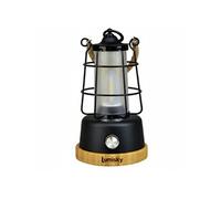 Lumisky Lanterne sans fil WILDY – LED blanc chaud dimmable, anse en corde H23 cm