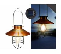 Lanterne solaire à suspendre design retro - coloris bronze Lunartec
