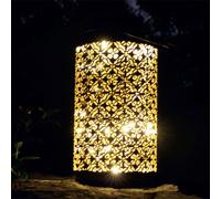 Watt & Home Lanterne Solaire Andaluz 30 cm - Lanterne Solaire de Décoration - Brun - Non Résistant à l'Eau - Source Lumineuse Incandescente - 8 Heures d'Autonomie