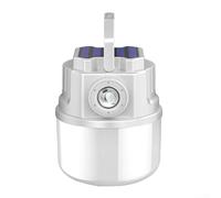Lanterne solaire avec capacité de charge USB, 4 modes d'éclairage et crochet de suspension facile à utiliser pour le camping (C50 blanc)