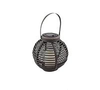 Lanterne solaire avec lumière LED, Berhan de ratan, Marron (Solar)