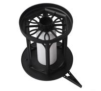 Lanterne solaire avec motif de flamme unique, parfaite pour créer une atmosphère chaleureuse en plein air