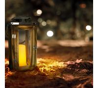 Lanterne solaire avec poignée bois oaky