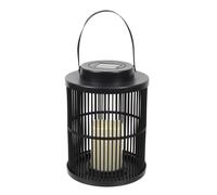 Home Deco Factory Lanterne solaire LAO0192 Bougie LED effet bougie 25 cm Noir