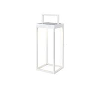 Lanterne solaire chic HYDRA Blanc Aluminium H34cm