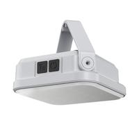 Lanterne solaire de camping - 8 x 8 x 3 cm - Lampe LED ABS rechargeable - Lampe solaire USB portable avec indicateur de batterie LCD - Éclairage extérieur pour cour, pêche, escalade, cour