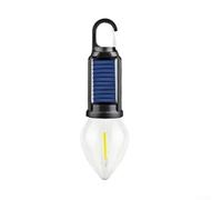 Lanterne solaire de camping avec port de charge USB, lampe de tente LED à 3 niveaux à intensité variable, lampe d'extérieur portable pour le camping, la randonnée, lampe solaire rechargeable (base
