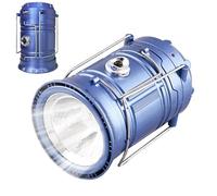 Lanterne solaire de camping - Lampe de poche portable de randonnée, résistante à l'eau, accessoires de camping, 3 modes d'éclairage, lanterne de tente pour le camping, la randonnée, la pêche