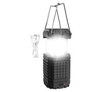 Lanterne solaire de camping | Lanterne imperméable suspendue - Solaire avec charge USB, pour barbecue, réparation de voiture, randonnée, escalade, jardin et patio