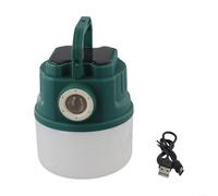 Lanterne solaire de camping LED avec 4 modes, fonction zoom et USB rechargeable pour une utilisation en extérieur, vert (C51 vert)