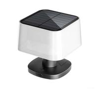Lanterne solaire de camping LED rechargeable 12 cm portable (lumière chaude | Panneau solaire intégré, charge d'énergie libre, autonomie de 3 à 5 heures, deux modes blanc/chaud, taille compacte de 12 cm