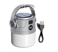 Lanterne solaire de camping - Lumière d'urgence LED rechargeable avec port USB | Lampe torche étanche pour aventures en plein air, randonnée, coupures de courant et préparation au