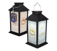 Harry Potter Hogwarts Printed Solar Lantern, Outdoor Use with Carry Handle, Dusk-to-Dawn Sensor, Officially Licensed - Paladone