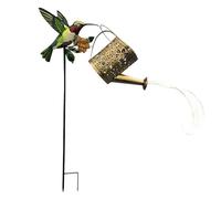 Lanterne solaire de jardin - Lampe d'arrosoir en forme de colibri, lampe de paysage étanche pour extérieur, lampe décorative à suspendre | Éclairage solaire pour cour, patio, pelouse, allée