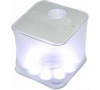 Lanterne Solaire De Survie Gonflable En Forme De Cube Givré, Lampe Led Solaire Rechargeable Et Étanche, Idéale Pour Le Camping, La Randonnée, La Chasse, La Pêche, Les Fêtes Sur Le Patio