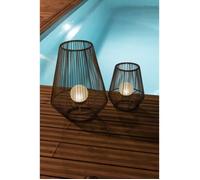 Lanterne solaire décorative boule perlée - GALIX - H30 - 10 Lumens - 8 heures d'éclairage