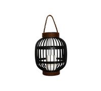 Lanterne solaire décorative FIDJY Noir Acier H30cm