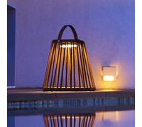 Lanterne solaire décorative marron evania