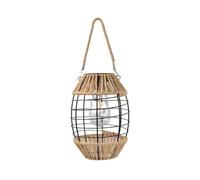 Lanterne solaire d'extérieur à suspendre - Lampe rétro - Étanche - Résistante aux intempéries - Lampe de décoration de terrasse avec éclairage à énergie solaire - Lanterne d'extérieur pour allée