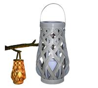 Lanterne solaire d'extérieur étanche, lumières solaires lumineuses d'extérieur | Lumières extérieures Lumières solaires naturelles | Lanterne en rotin vintage portable pour voyager en camping