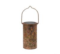 Lanterne solaire double puissance avec papillon et fleur pour décoration de jardin (D)