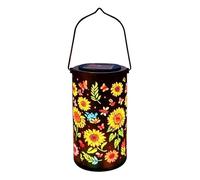 Lanterne solaire en forme de tournesol | Étanche | Lampes solaires colorées d'extérieur - pour femme, maman, grand-mère, cour, porche, balcon, pelouse, allée