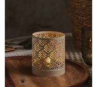 Lanterne Solaire en Métal à Motifs Découpés