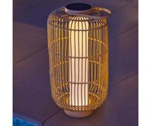 Lanterne solaire en rotin H.60 cm 5,2 W IP65 Lumisky Mariel Tall