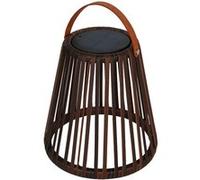 Lanterne solaire et rechargeable EVANIA H28cm Marron G