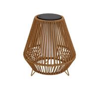 Lumisky Lanterne solaire décorative SALOMEA SMALL – Base LED solaire rechargeable, blanc chaud H35cm