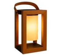 Lanterne solaire LED blanc SERAPHINA avec panneau solaire H32cm