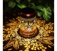 Lanterne Solaire Exterieur Colibri en Métal, Lampe Solaire Exterieur Decorative Étanche IP65, Lanterne de Jardin Vintage pour Balcon, Terrasse et Deco Jardin, Cadeau pour Femme